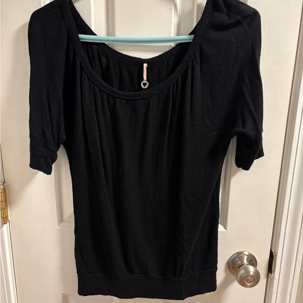 Robin K Classic Black Blouse Size Small